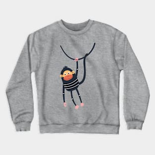 Funny Monkey Crewneck Sweatshirt